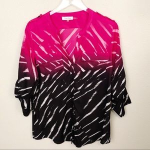 Calvin Klein Blouse w/3/4 Sleeves Sz L